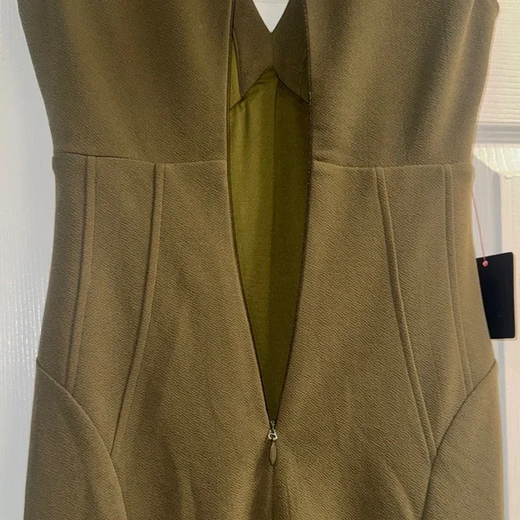 Bebe Chic Olive Green Midi Dress - Picture 11 of 11